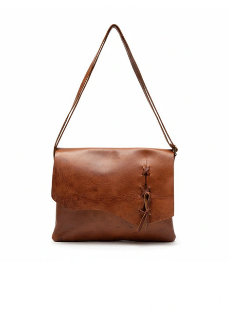 detalle marrón bolso de mano de piel marrón para mujer — ref. CJ7210