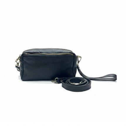 vista 4 marrón oscuro bolso de mano de piel marrón oscuro para mujer — CJ5543