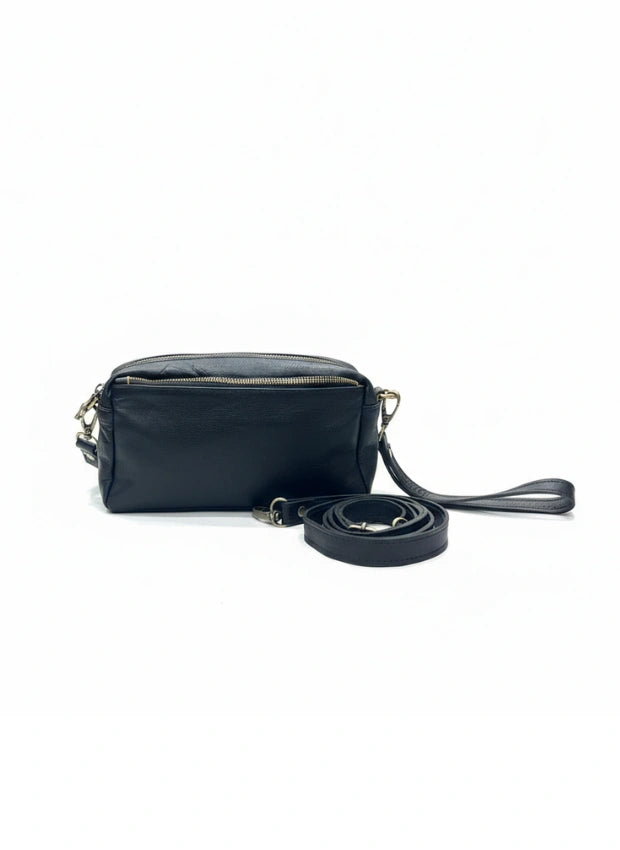 vista 4 marrón oscuro bolso de mano de piel marrón oscuro para mujer — CJ5543