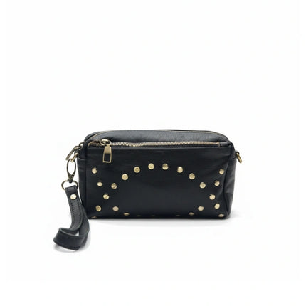 vista 3 marrón oscuro bolso de mano de piel marrón oscuro para mujer — CJ5543