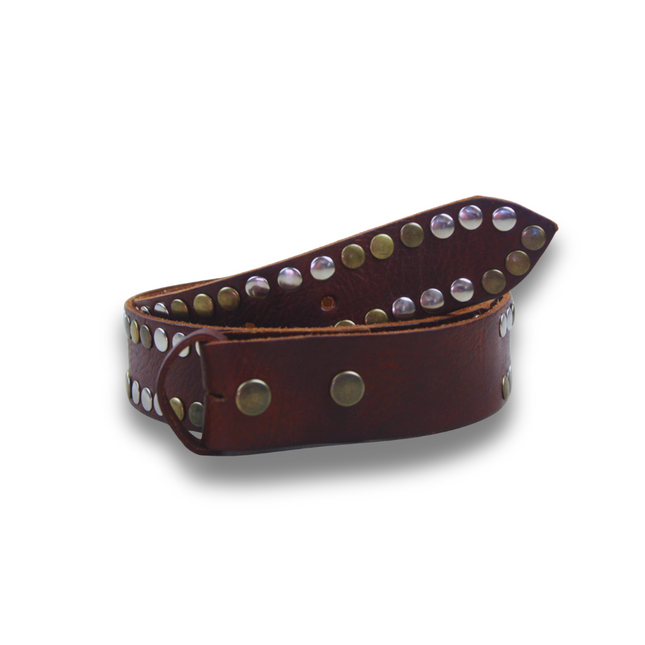 cinturón de piel negro para unisex negro vista frontal — CJ4458