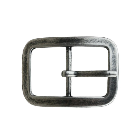 Hebilla Metálica Rectangular Clásica en Plateado Envejecido - CJ3426/3