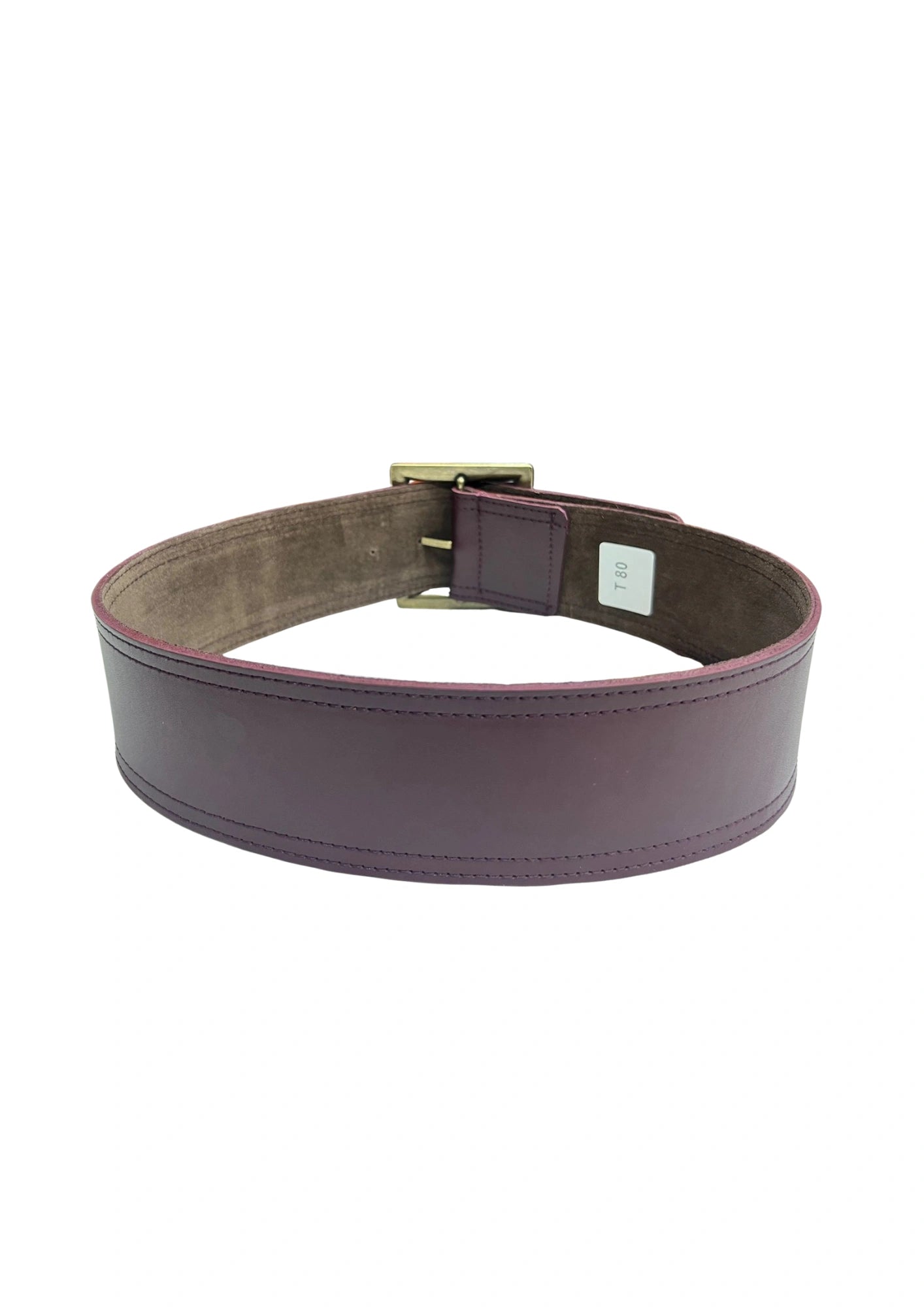 vista 4 marrón oscuro cinturón de piel marrón oscuro para unisex — CJ3790