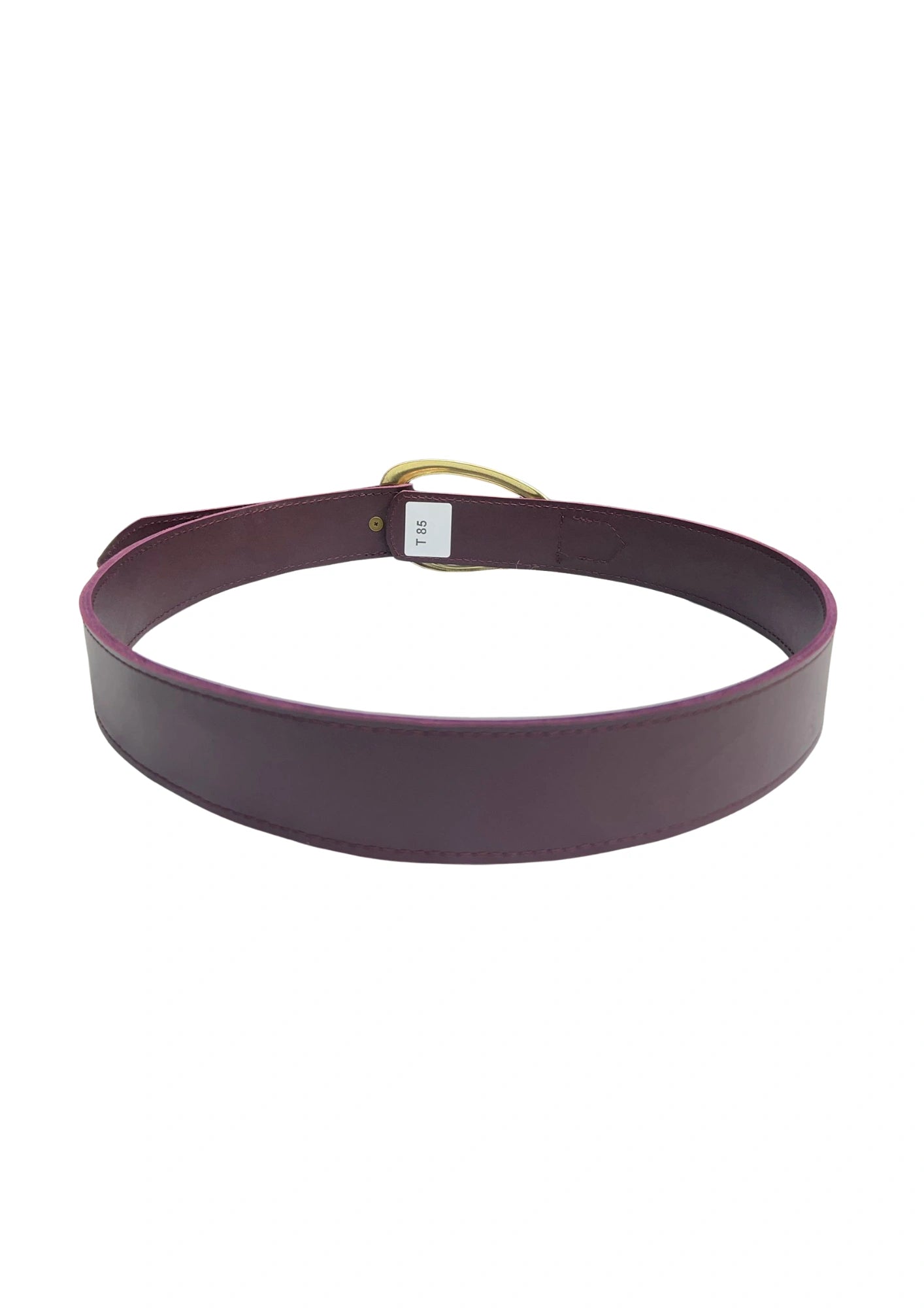 vista 3 negro cinturón de piel negro para unisex — CJ3965