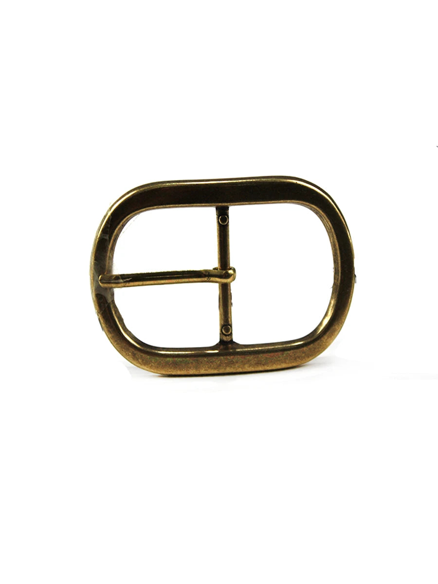 cinturón de piel bronce para unisex bronce vista frontal — CJ3424