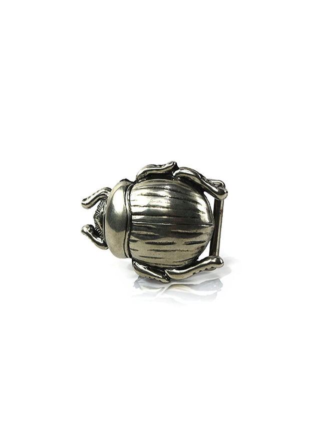 Hebilla para Cinturón de Escarabajo Egipcio | Estilo Místico en Plata Vieja - CJ3450/1