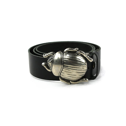 Hebilla para Cinturón de Escarabajo Egipcio | Estilo Místico en Plata Vieja - CJ3450/1