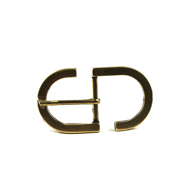 cinturón de piel bronce para unisex bronce vista frontal — CJ63470/3