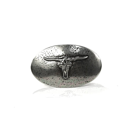 Hebilla Ovalada de Toro Longhorn | Estilo Country Western - CJ63569/3