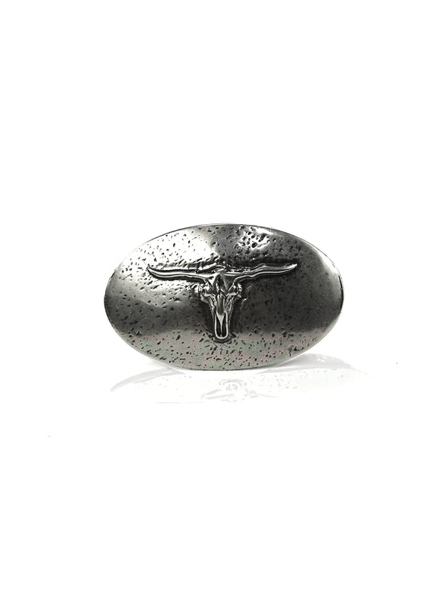 Hebilla Ovalada de Toro Longhorn | Estilo Country Western - CJ63569/3
