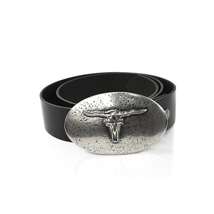 Hebilla Ovalada de Toro Longhorn | Estilo Country Western - CJ63569/3