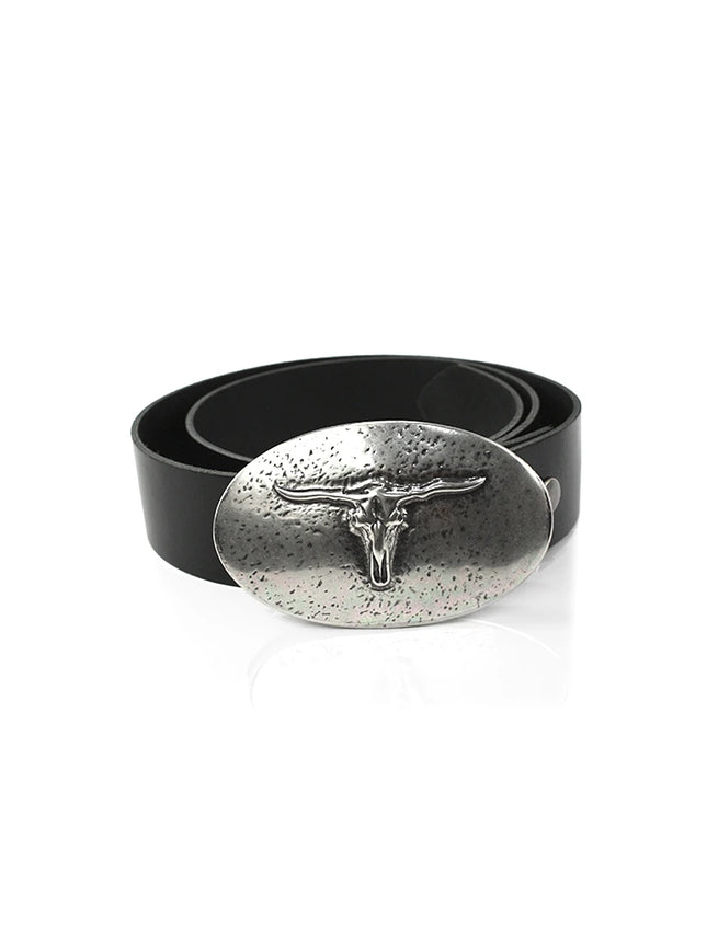 Hebilla Ovalada de Toro Longhorn | Estilo Country Western - CJ63569/3