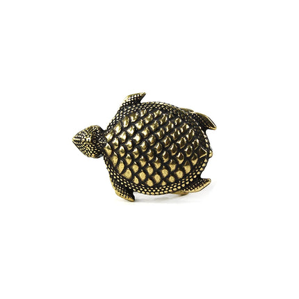Hebilla de Tortuga Texturizada en Latón Antiguo - CJ3454/1