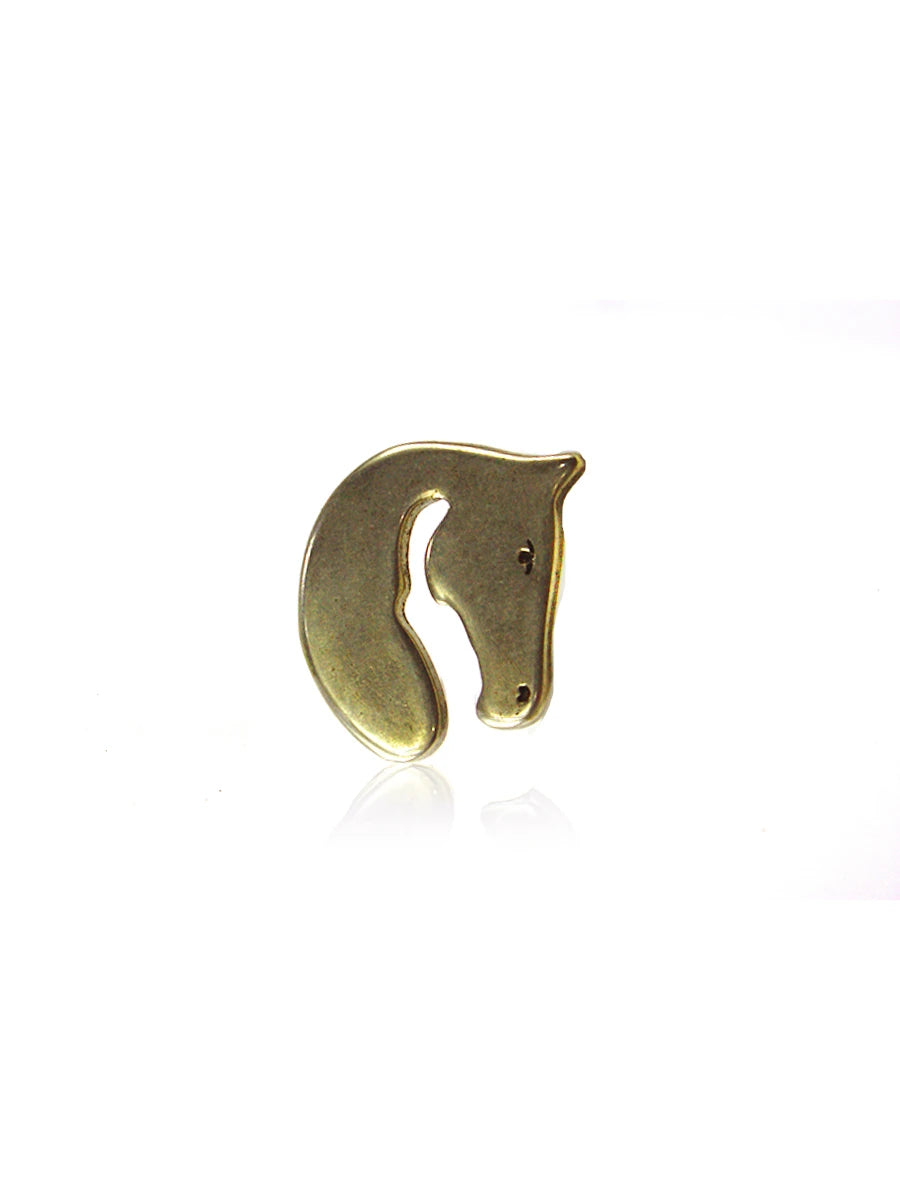 hebilla cinturon caballo minimalista dorado dorado vista frontal — CJ63731/3