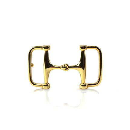 Hebilla de Bocado Hípico | Estilo Ecuestre en Dorado (CJ63822/2)