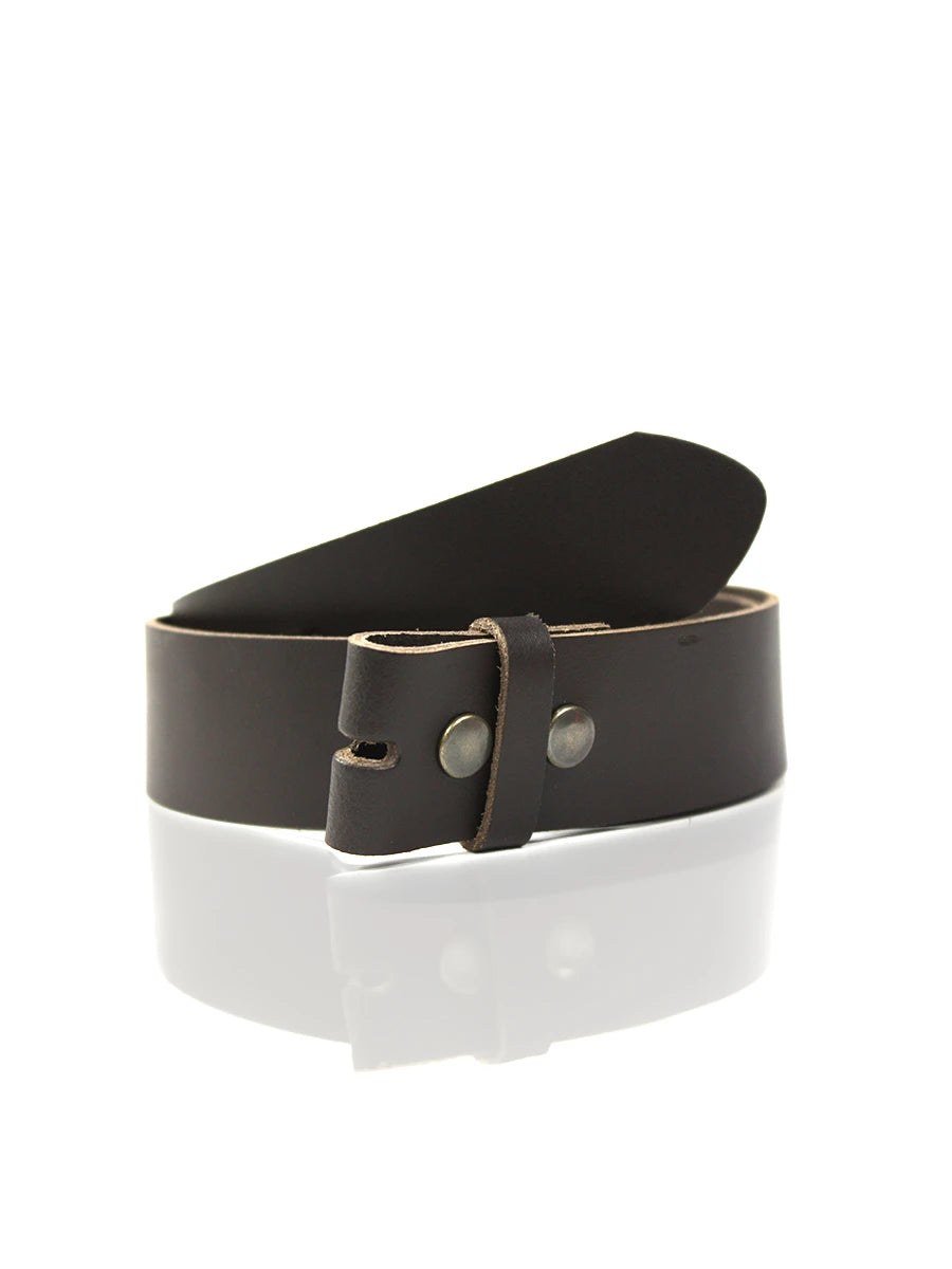 detalle negro cinturón de piel negro para unisex — ref. CJ4415