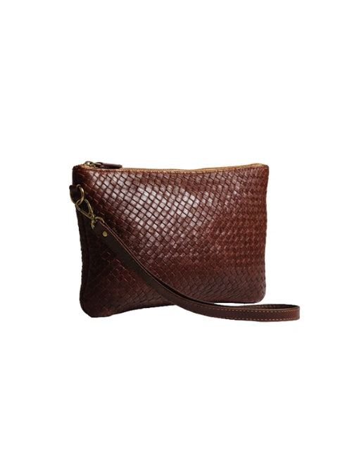 bandolera de piel dorado para mujer dorado vista frontal — CJ7215