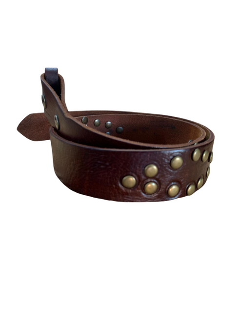 hebilla de cinturón acabado marrón oscuro marrón oscuro vista frontal — CJ0445