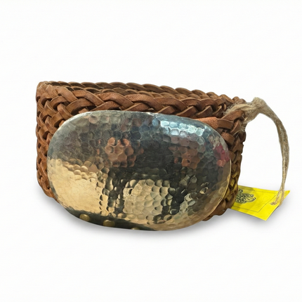 satchel de piel marrón para mujer marrón vista frontal — CJ0225