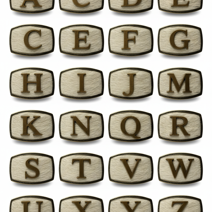 Hebilla de cinturón con letras - CJ3947