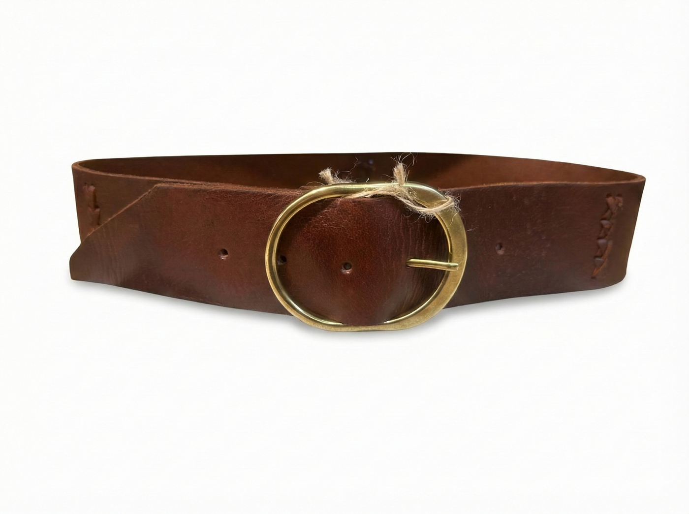 Cinturón de Piel Dorado para Unisex | CJ62030