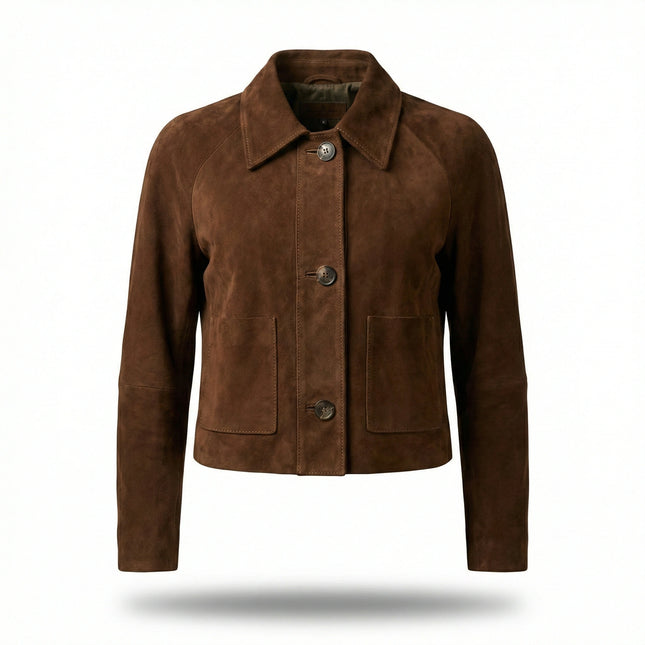 chaqueta de piel para unisex vista frontal — CJ2020