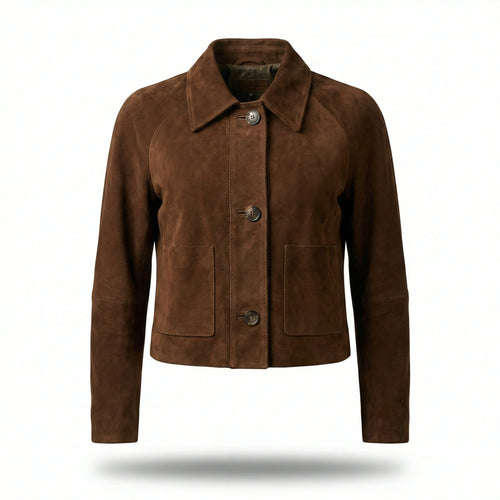 chaqueta de piel para unisex vista frontal — CJ2020