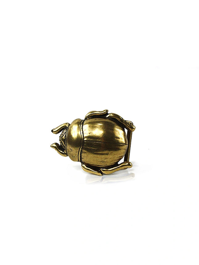 Hebilla para Cinturón de Escarabajo Egipcio | Estilo Místico en Plata Vieja - CJ3450