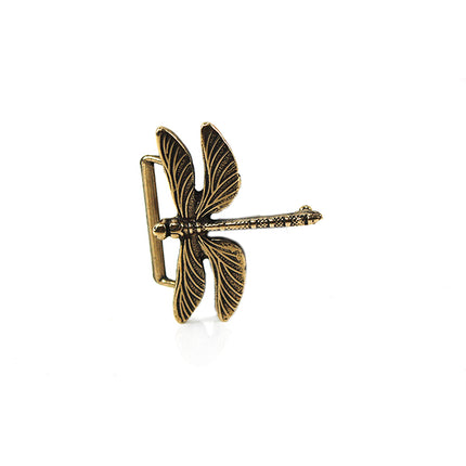 Hebilla para Cinturón de Libélula | Diseño Elegante en Plata Vieja - CJ3463/1
