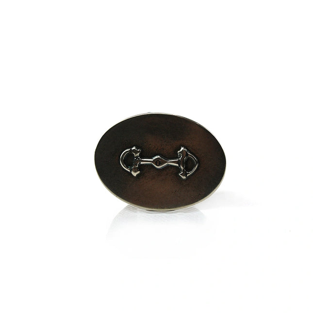 cinturón de piel dorado para unisex dorado vista frontal — CJ3700/3