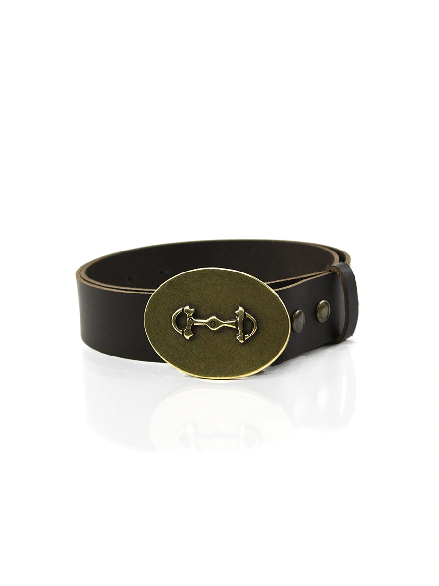 vista 3 dorado cinturón de piel dorado para unisex — CJ3700/3