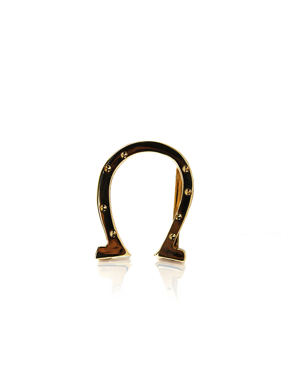cinturón de piel dorado para unisex dorado vista frontal — CJ63729/3