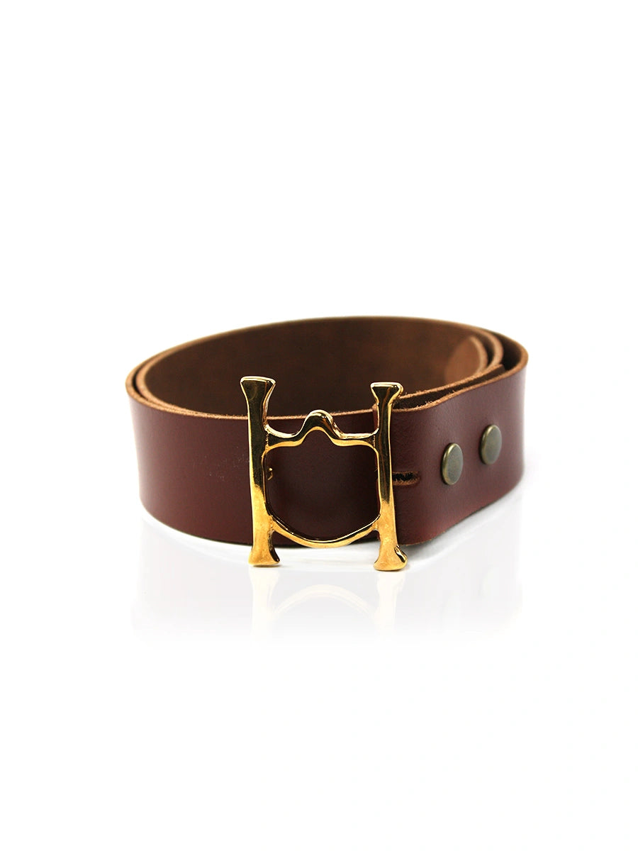 detalle dorado cinturón de piel dorado para unisex — ref. CJ63730/3