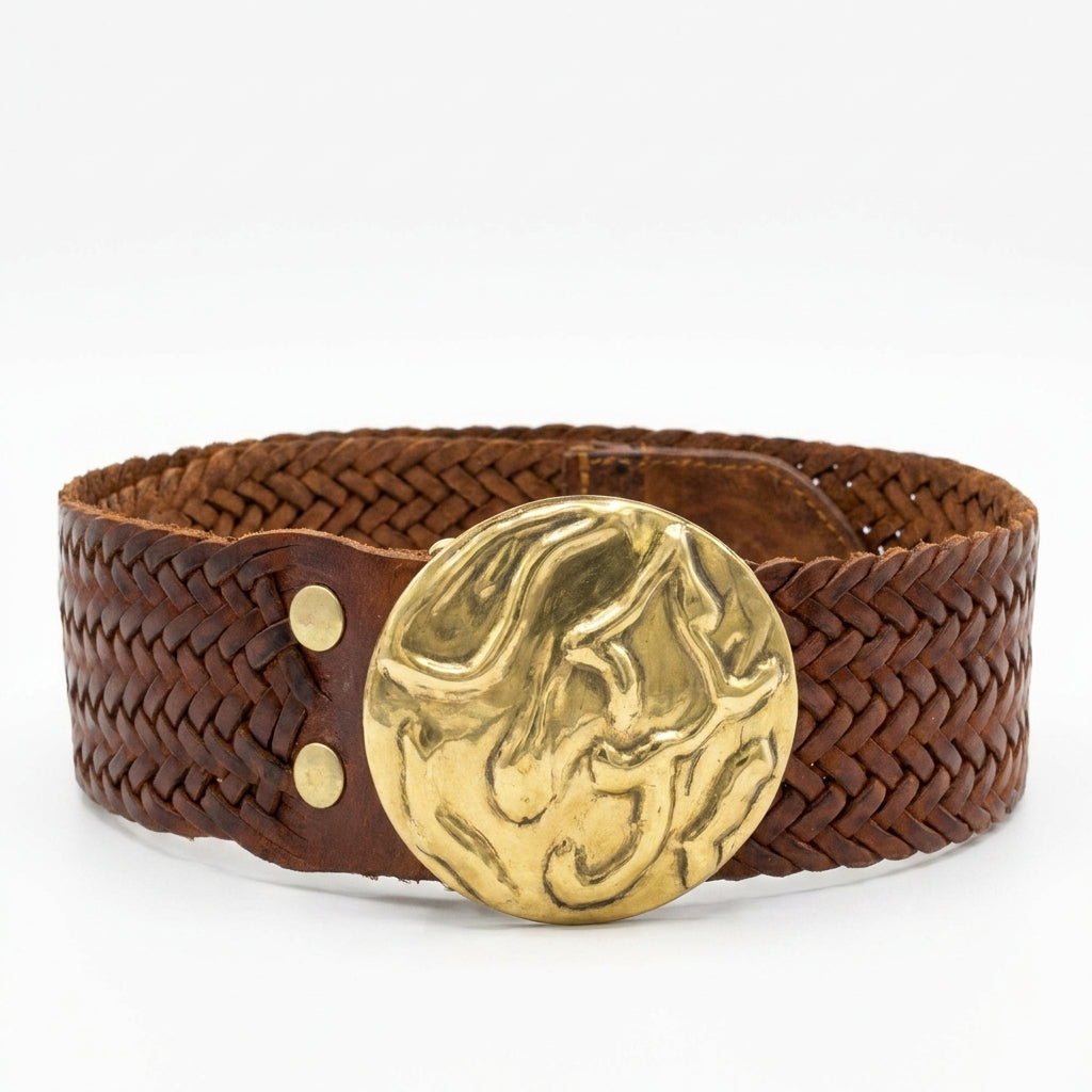 Cinturón de Piel Marrón para Unisex — Variante | Cj4506
