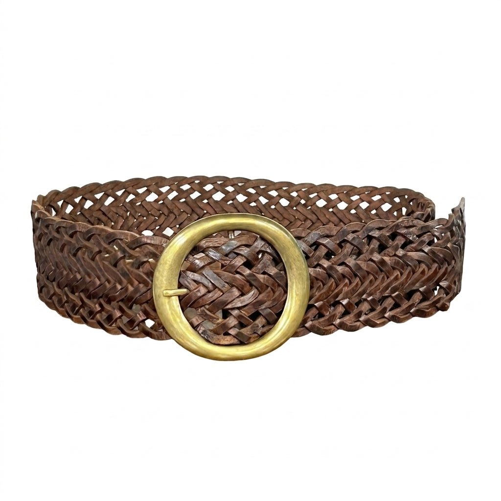 Cinturón de Piel Marrón para Unisex — Variante | Cj4510
