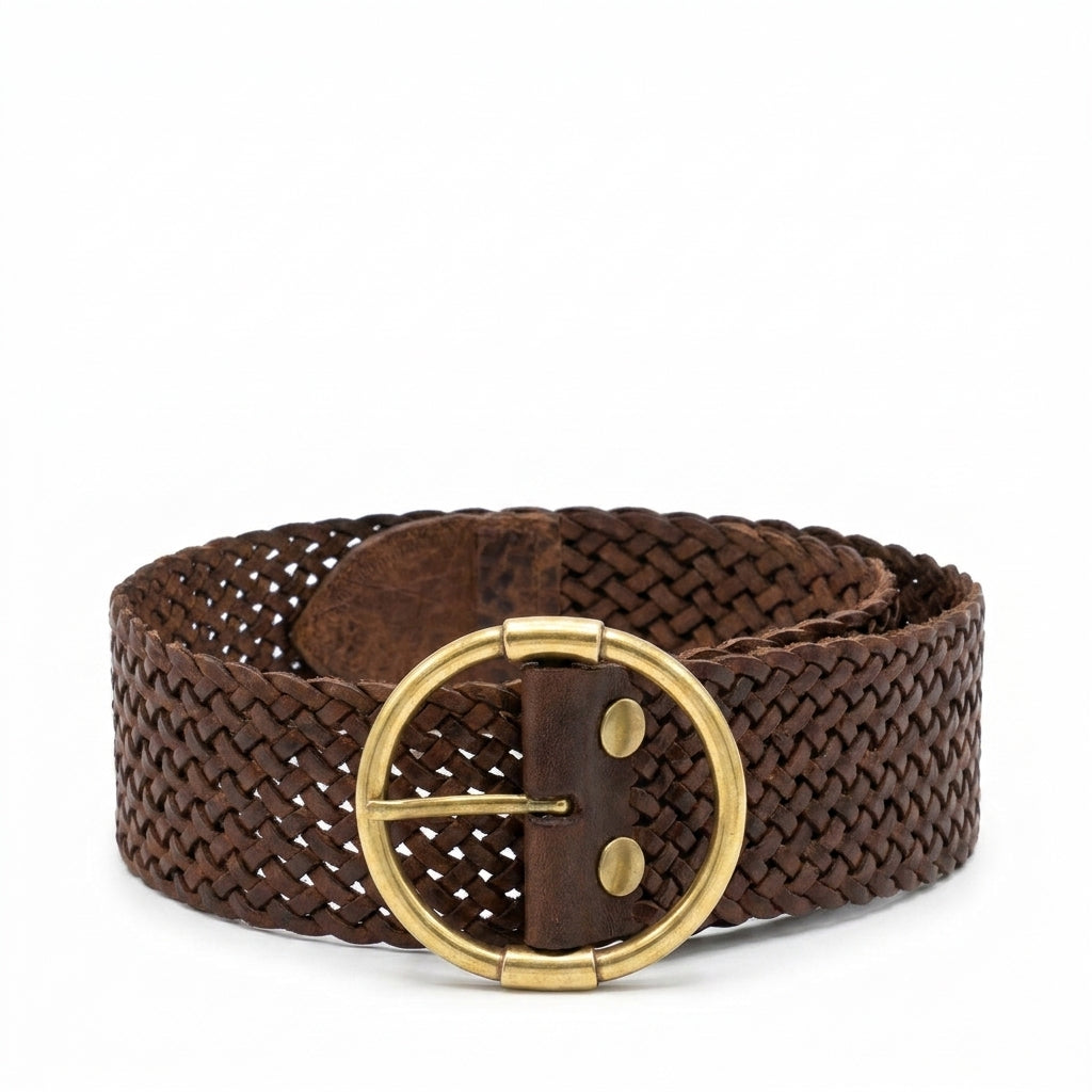 Cinturón de Piel Marrón para Unisex — Variante | Cj4518