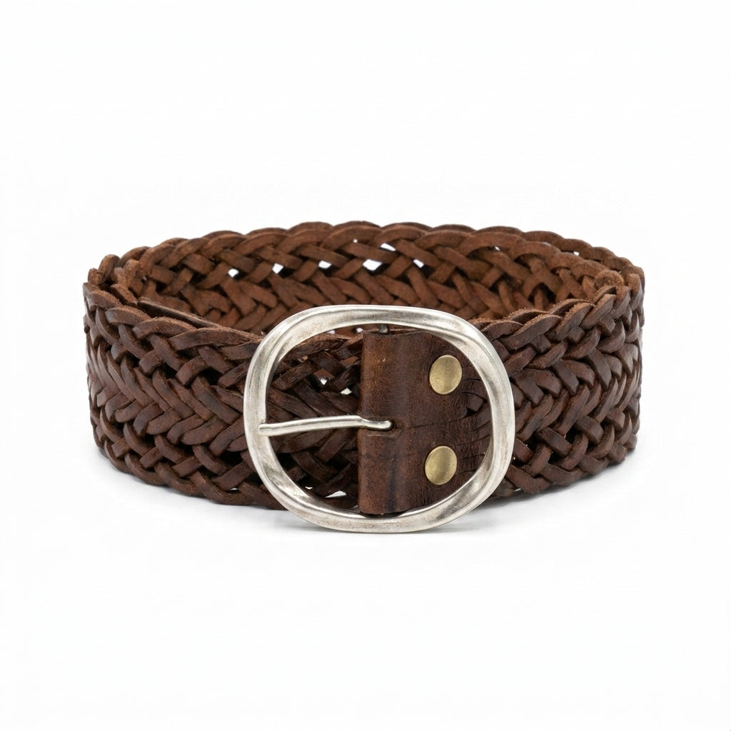 Cinturón de Piel Marrón para Unisex — Variante | Cj4507