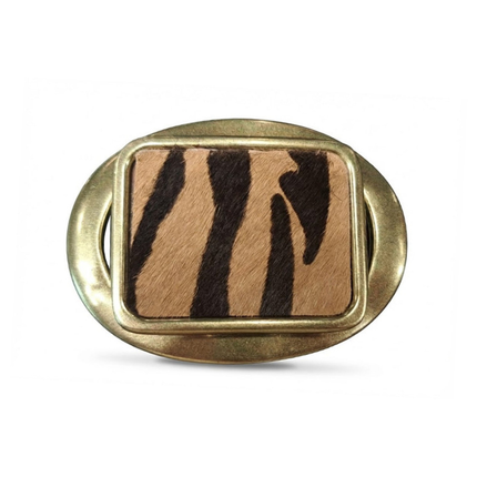 hebilla de piel para unisex vista frontal — CJ3591