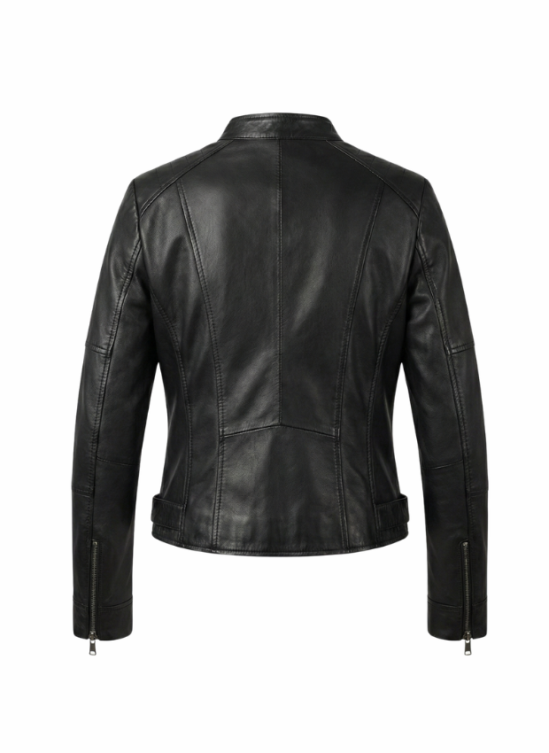 detalle chaqueta de piel para unisex — ref. CJ39801