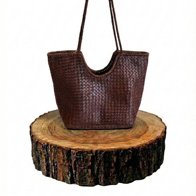 bolso shopper de piel dorado para mujer dorado vista frontal — CJ2355