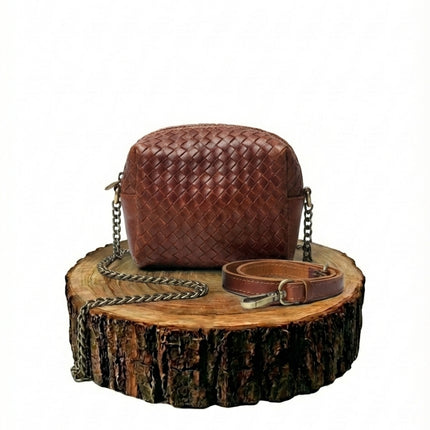 bolso de mano de piel dorado para mujer dorado vista frontal — CJ7048