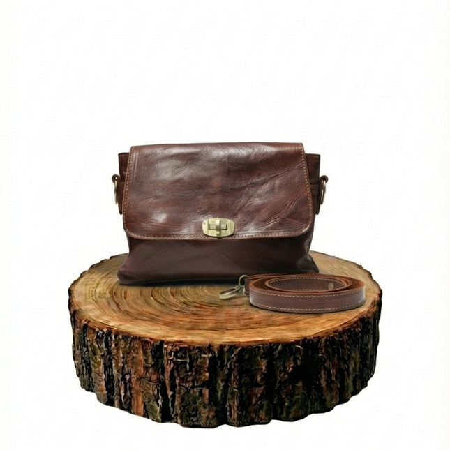 bolso de mano de piel dorado para mujer dorado vista frontal — CJ0092