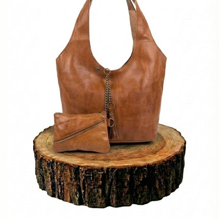 bolso shopper de piel dorado para mujer dorado vista frontal — CJ7205