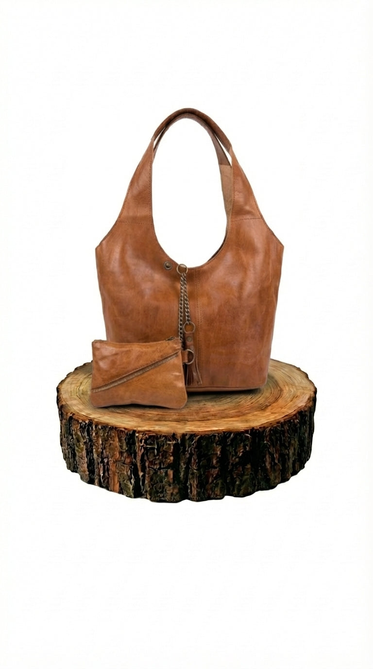 bolso shopper de piel dorado para mujer dorado vista frontal — CJ7205