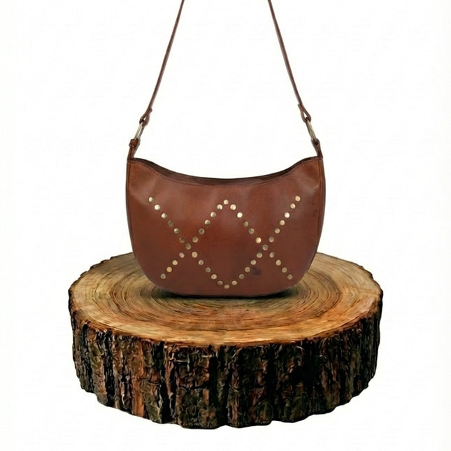 bolso shopper de piel marrón claro para mujer marrón claro vista frontal — CJ2005