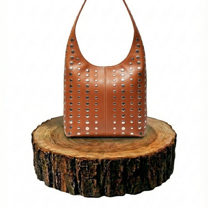 bolso shopper de piel marrón claro para mujer marrón claro vista frontal — CJ8860