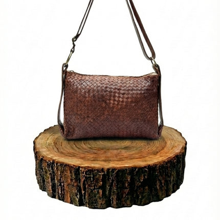 bolso de mano de piel dorado para mujer dorado vista frontal — CJ6423