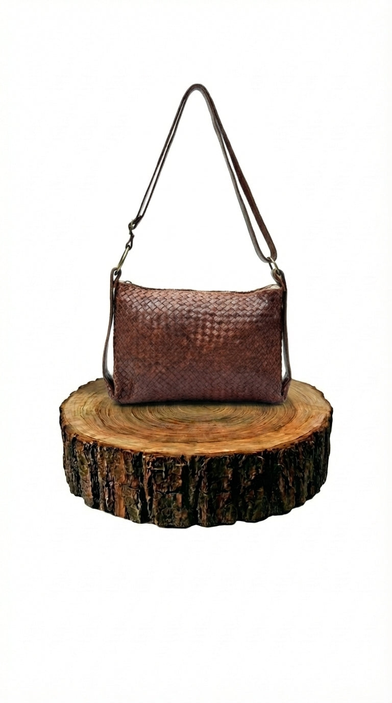 bolso de mano de piel dorado para mujer dorado vista frontal — CJ6423
