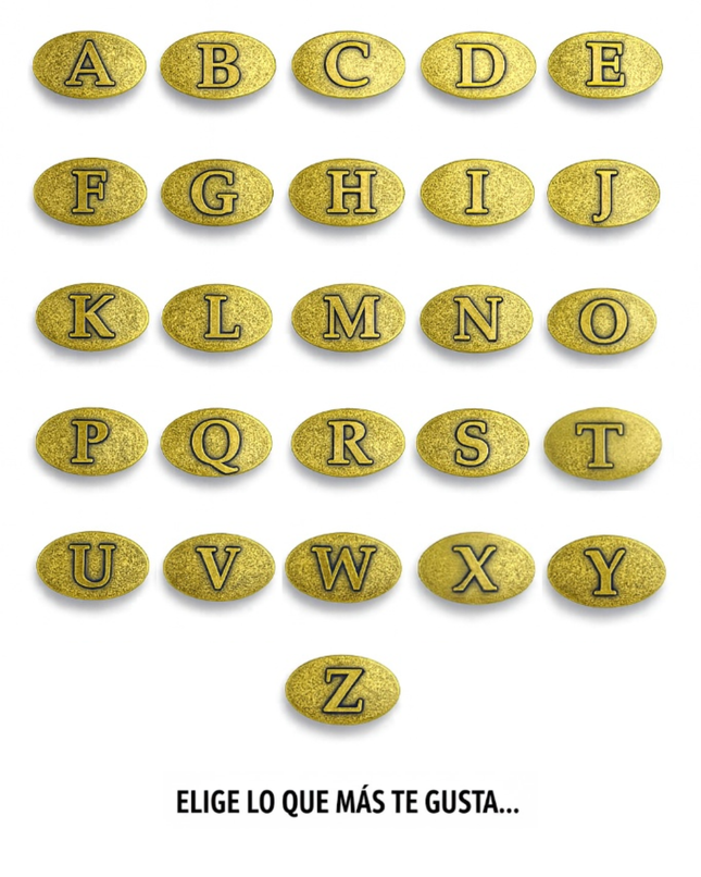 Hebilla de cinturón con letras | CJ3610