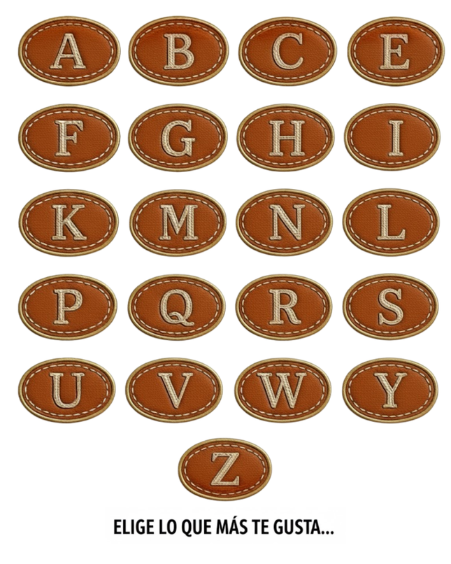 Hebilla de cinturón con letras - Cj4404